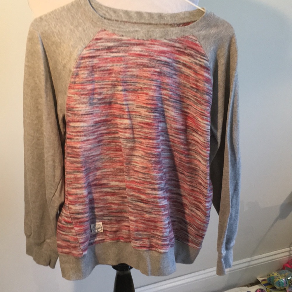 Native Youth Gray and red sweatshirt